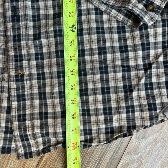 Carhartt Shirt Mens XL Brown Plaid Relaxed Fit Long Sleeve Button Down Workwear - Picture 7 of 7